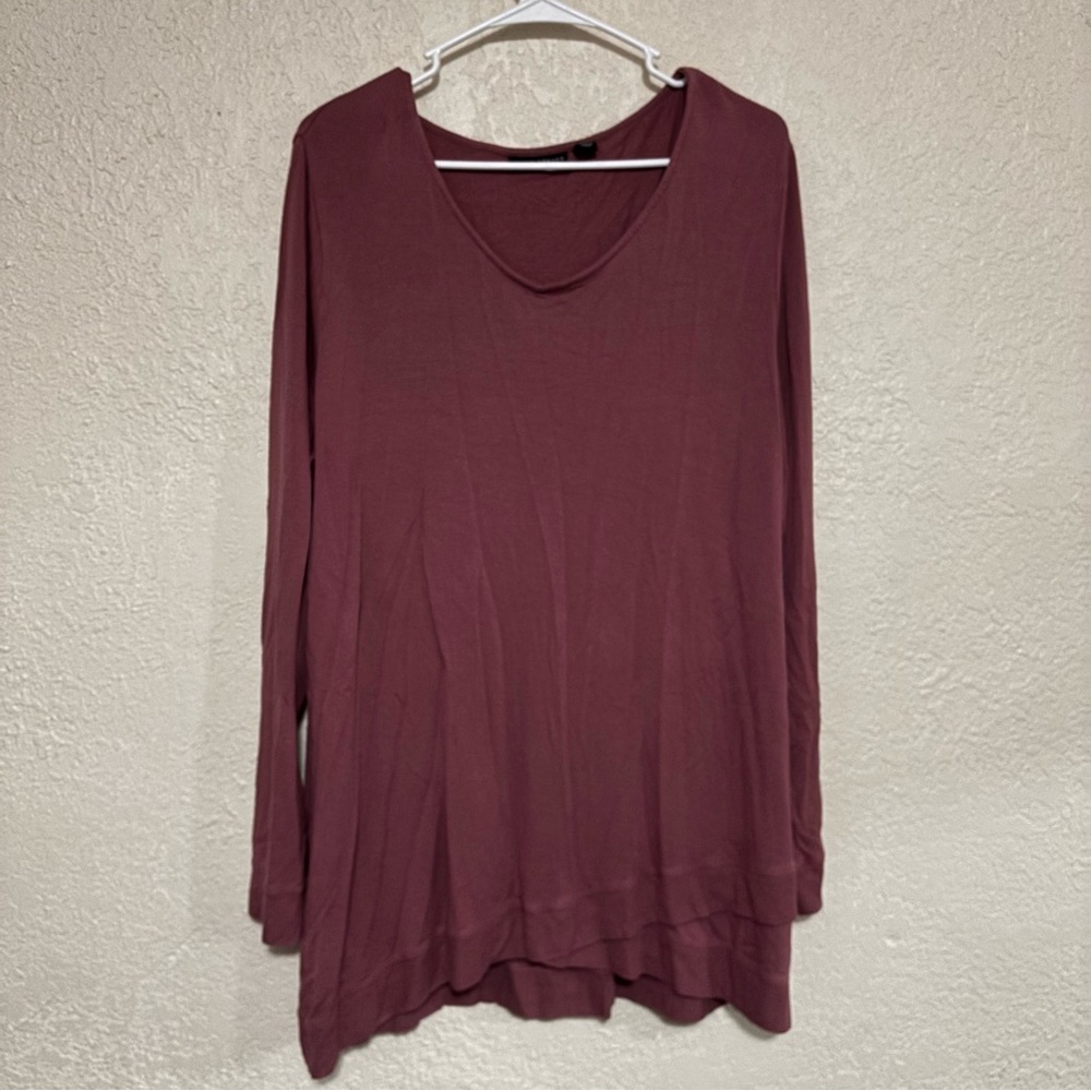 🔥5 for $25🔥 Susan Graver Weekend Mauve Tunic Top